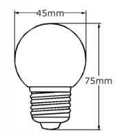 LED-Tropfen Fadenlampe,2W,230V,E14,2700K,300°,220lm,10000h,nicht dimmbar