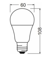 LED-AGL Fadenlampe klar,6W,230V,E27,2700K,300°,806lm,20000h,dimmbar