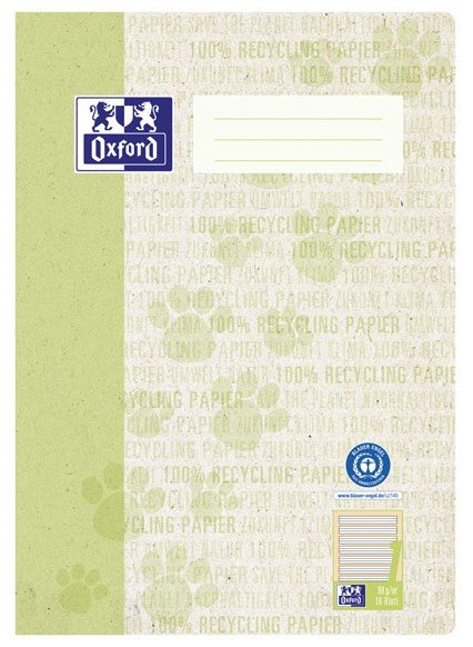 Oxford Recycling A4 Lin 1 16 Blatt