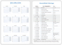 Aquarell Gr Wochenkalender 3Min Tagebuch 2025